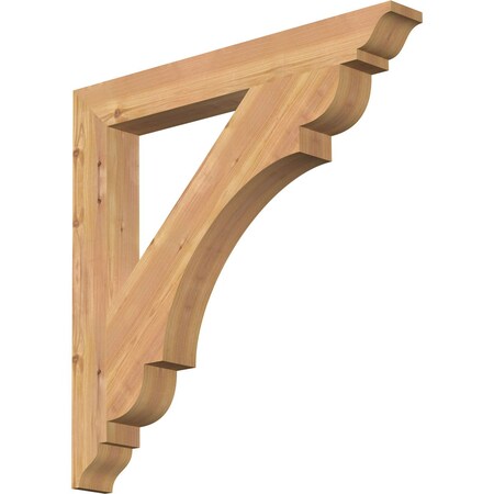 Ekena Millwork Olympic Traditional Smooth Bracket, Western Red Cedar, 3 1/2"W x 30"D x 30"H BKT04X30X30OLY01SWR